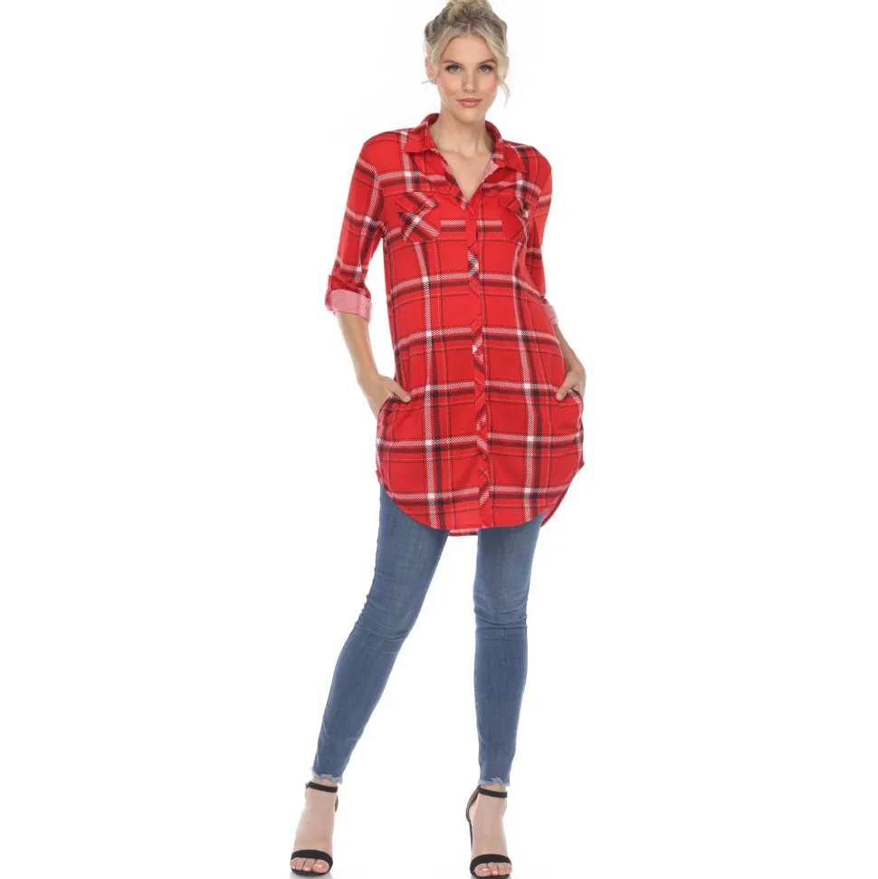 Plaid Tunic Shirt