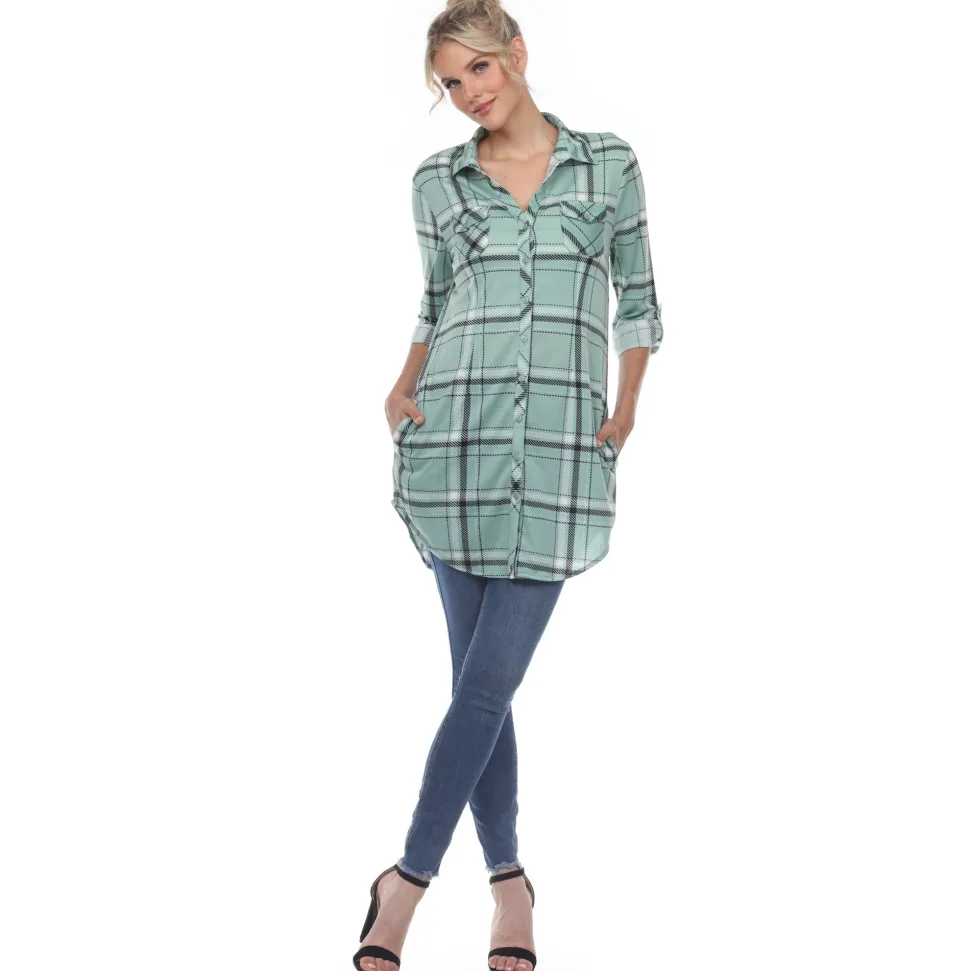 Plaid Tunic Shirt