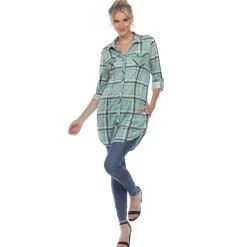 Plaid Tunic Shirt