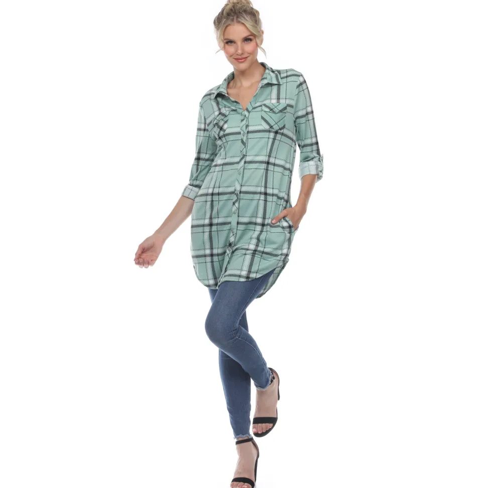 Plaid Tunic Shirt