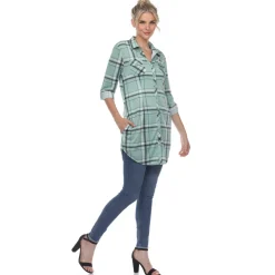 Plaid Tunic Shirt