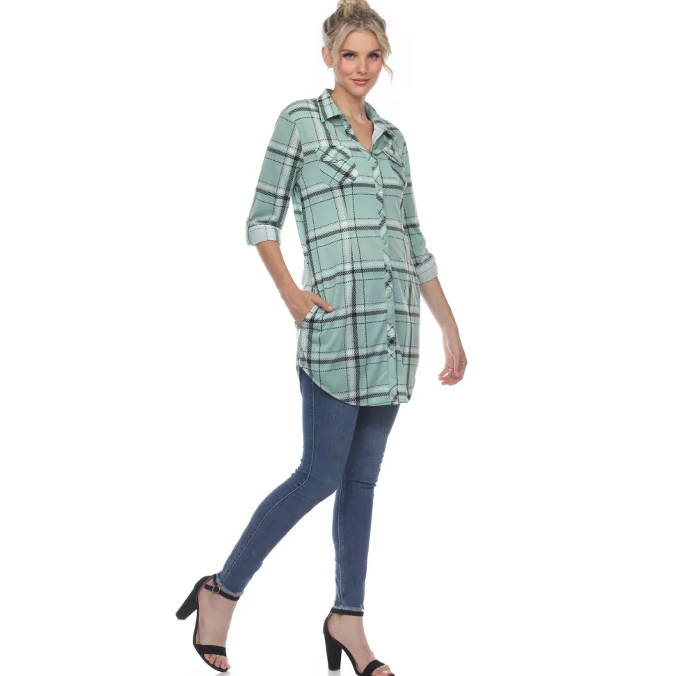 Plaid Tunic Shirt
