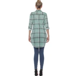 Plaid Tunic Shirt