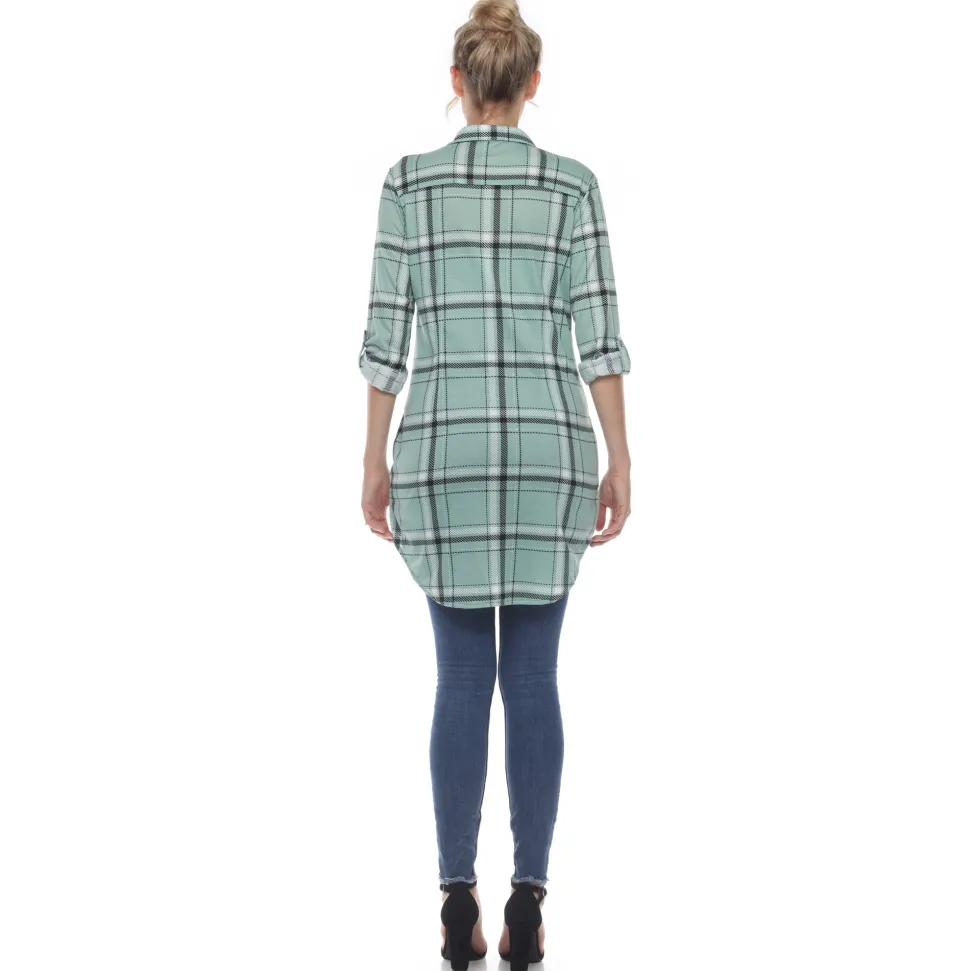 Plaid Tunic Shirt