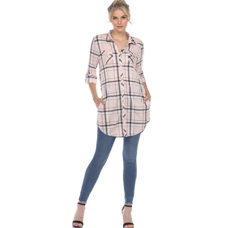 Plaid Tunic Shirt