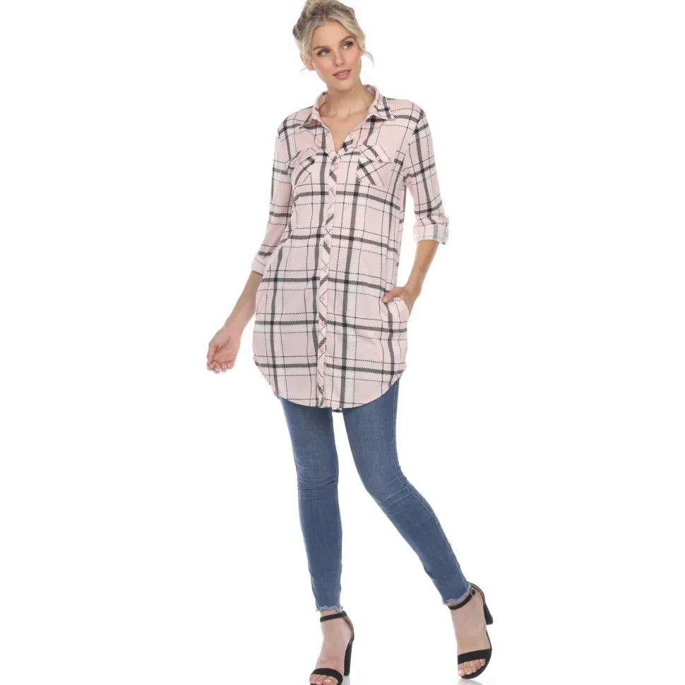 Plaid Tunic Shirt