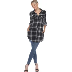 Plaid Tunic Shirt