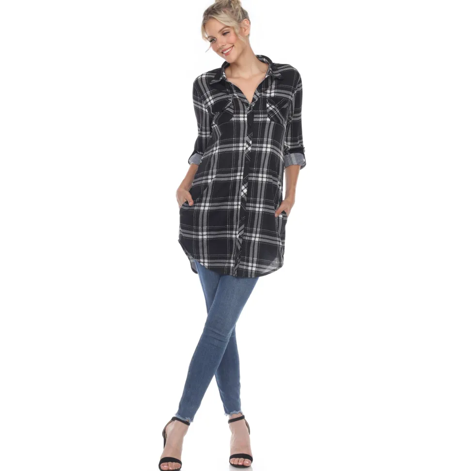 Plaid Tunic Shirt