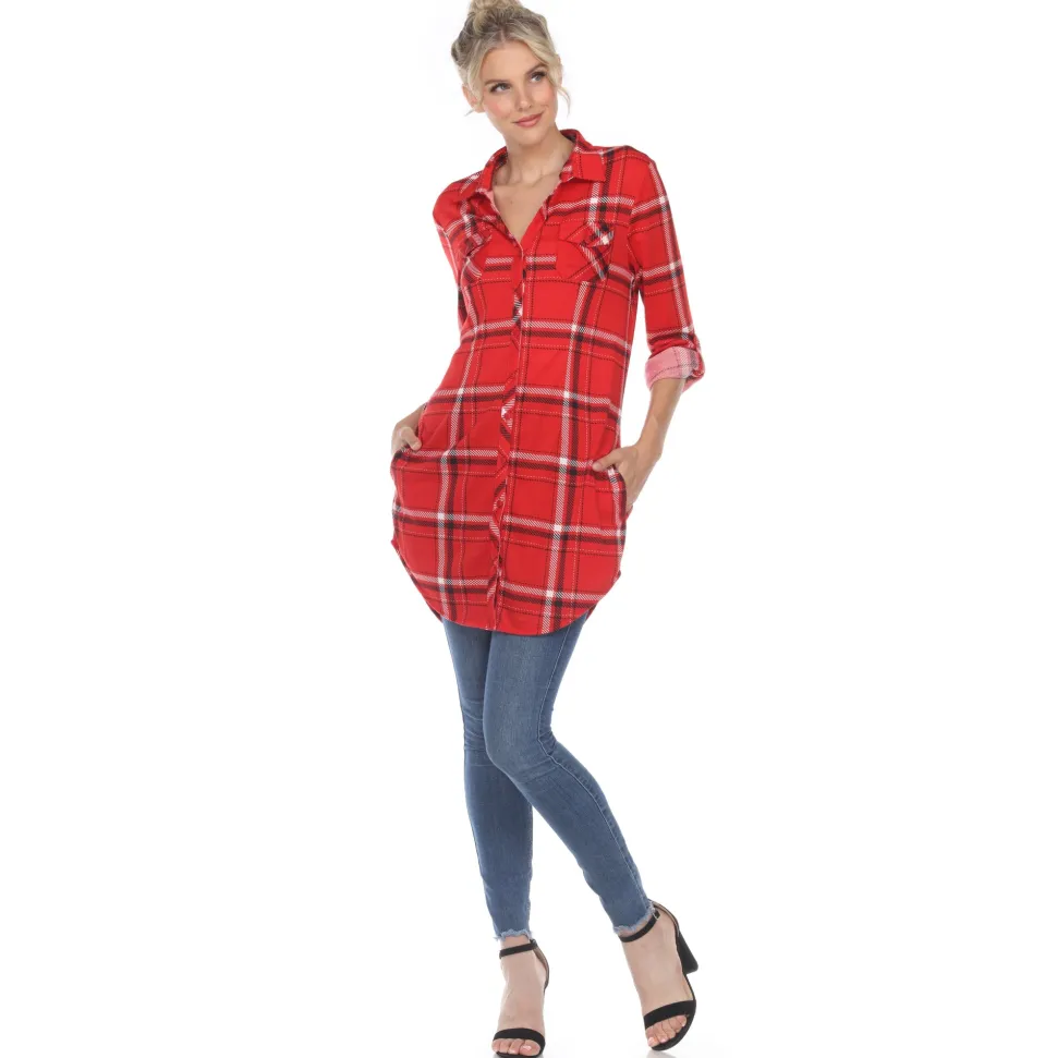 Plaid Tunic Shirt