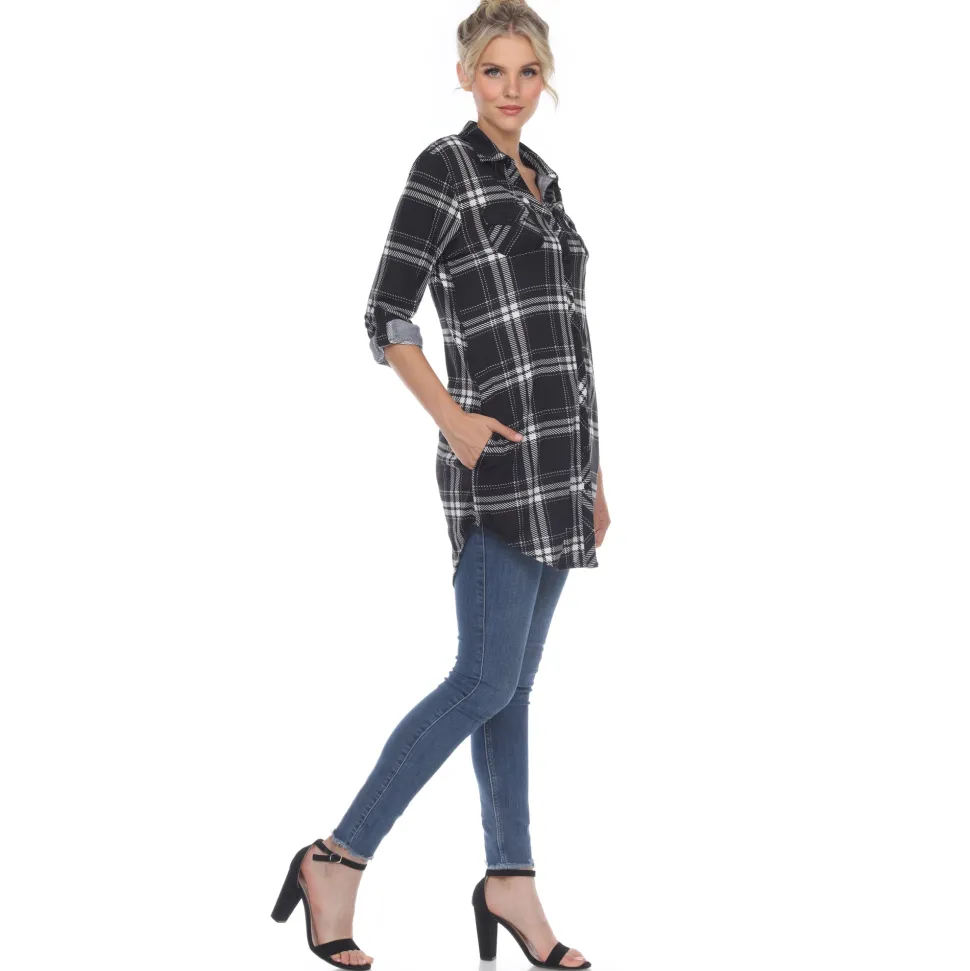 Plaid Tunic Shirt