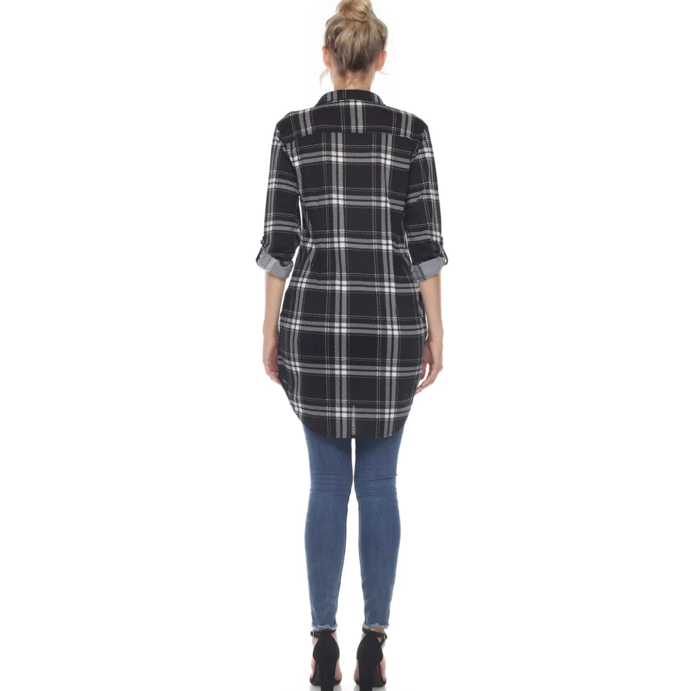 Plaid Tunic Shirt