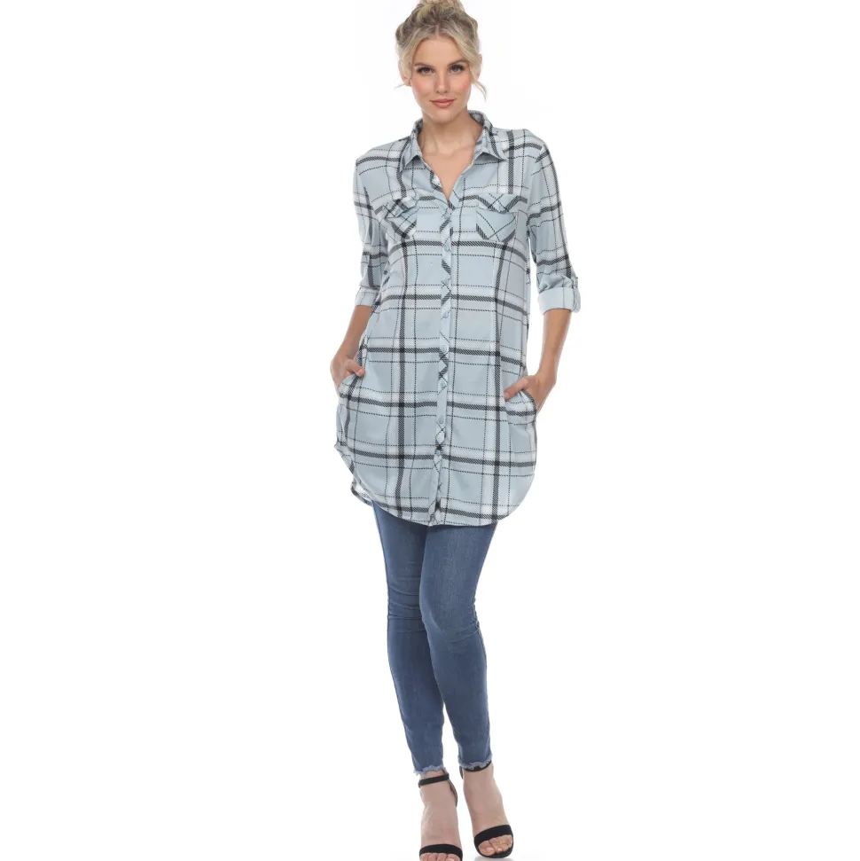Plaid Tunic Shirt