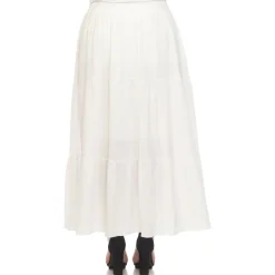 Pleated Tiered Maxi Skirt - Plus