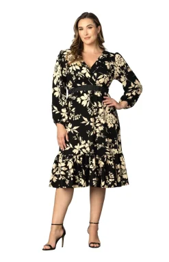 Portia Long Sleeve Cocktail Dress - Plus