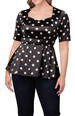 Posh Peplum Top - Plus