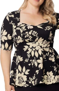 Posh Peplum Top - Plus