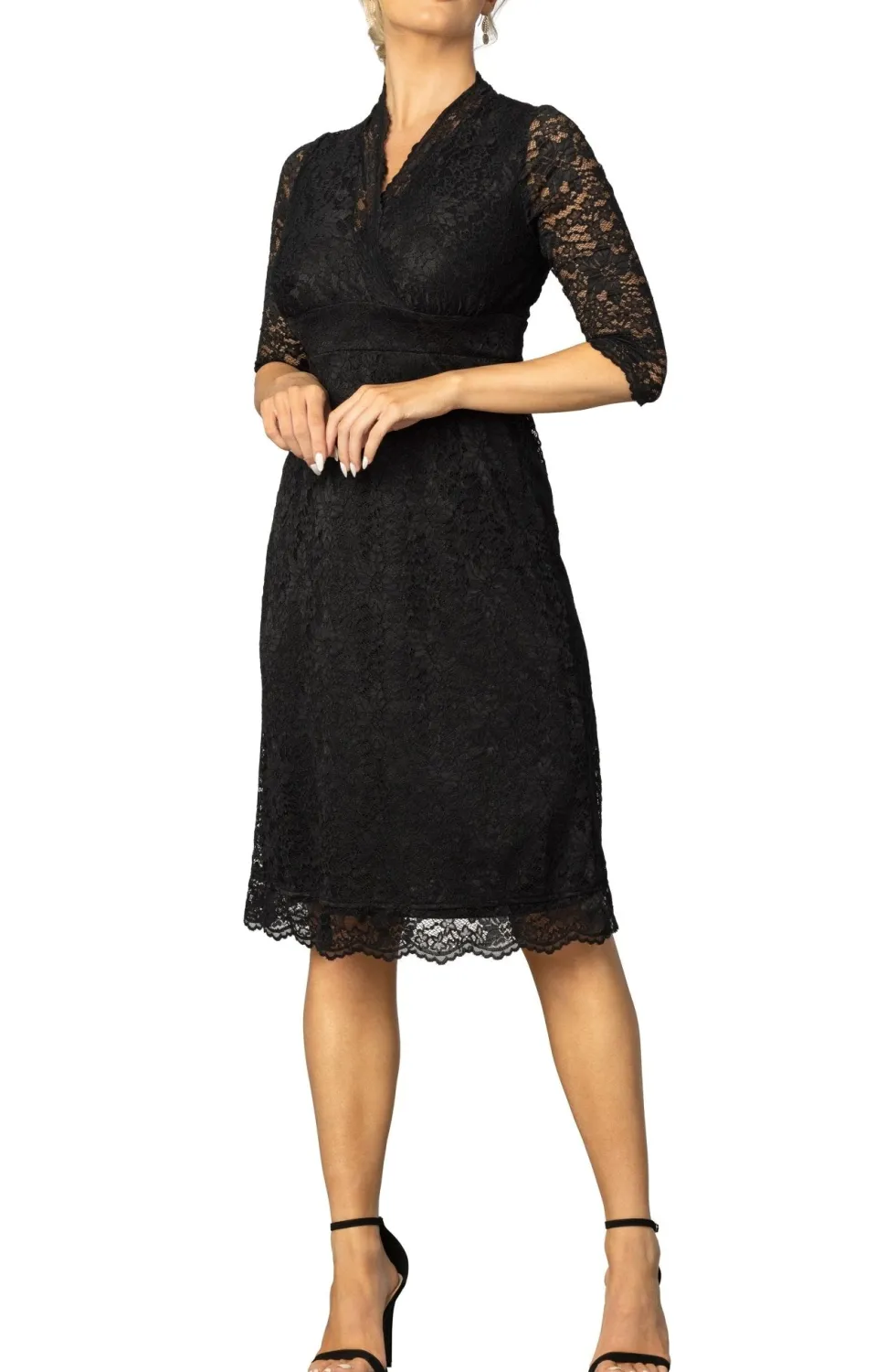 Scalloped Boudoir Lace Dress