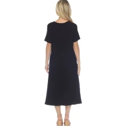 Short Sleeve Midi Dress