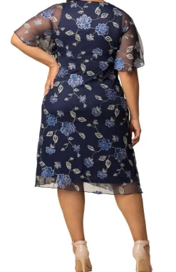 Sonnet Embroidered Cocktail Dress - Plus