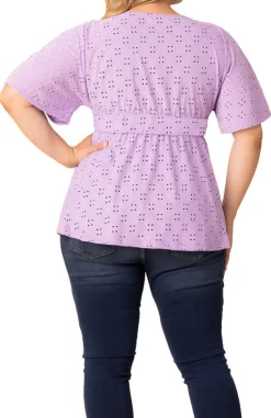 Sunny Day Eyelet Top - Plus
