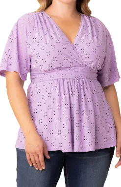 Sunny Day Eyelet Top - Plus