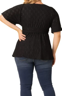Sunny Day Eyelet Top - Plus