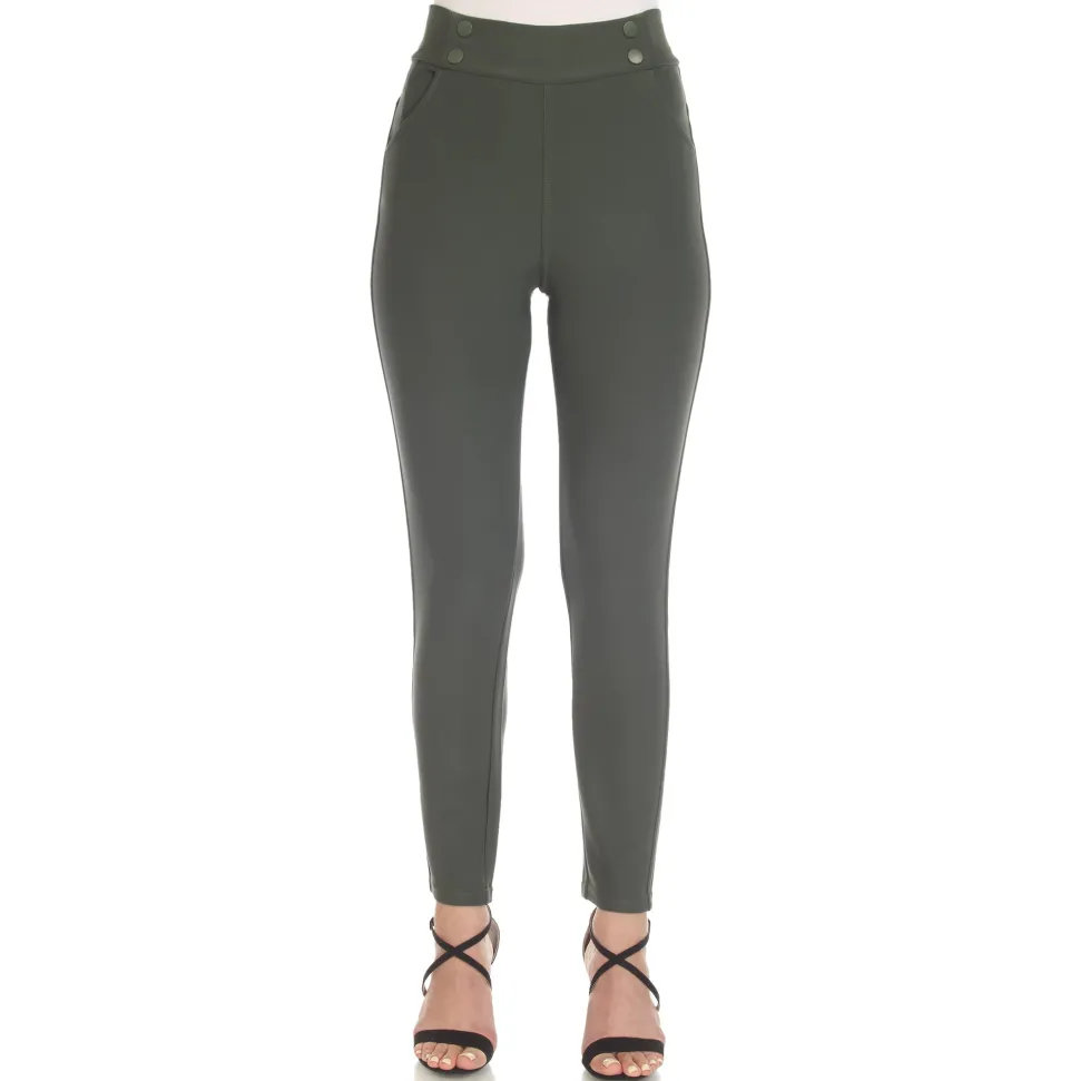 Super Soft Elastic Waistband Scuba Pants
