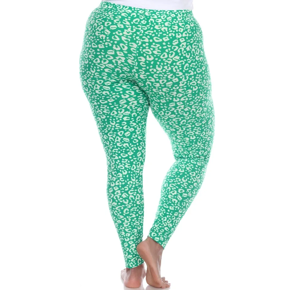 Super Soft Leopard Printed Leggings - Plus