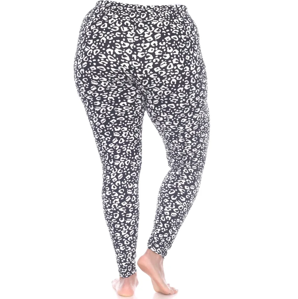 Super Soft Leopard Printed Leggings - Plus