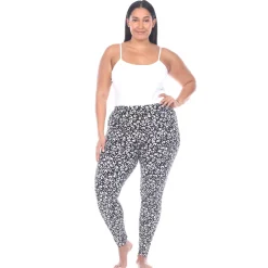Super Soft Leopard Printed Leggings - Plus