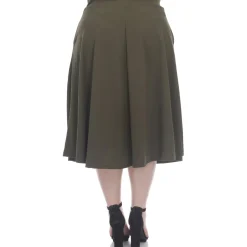 Tasmin Flare Midi Skirts - Plus