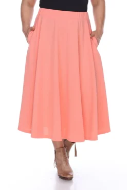 Tasmin Flare Midi Skirts - Plus
