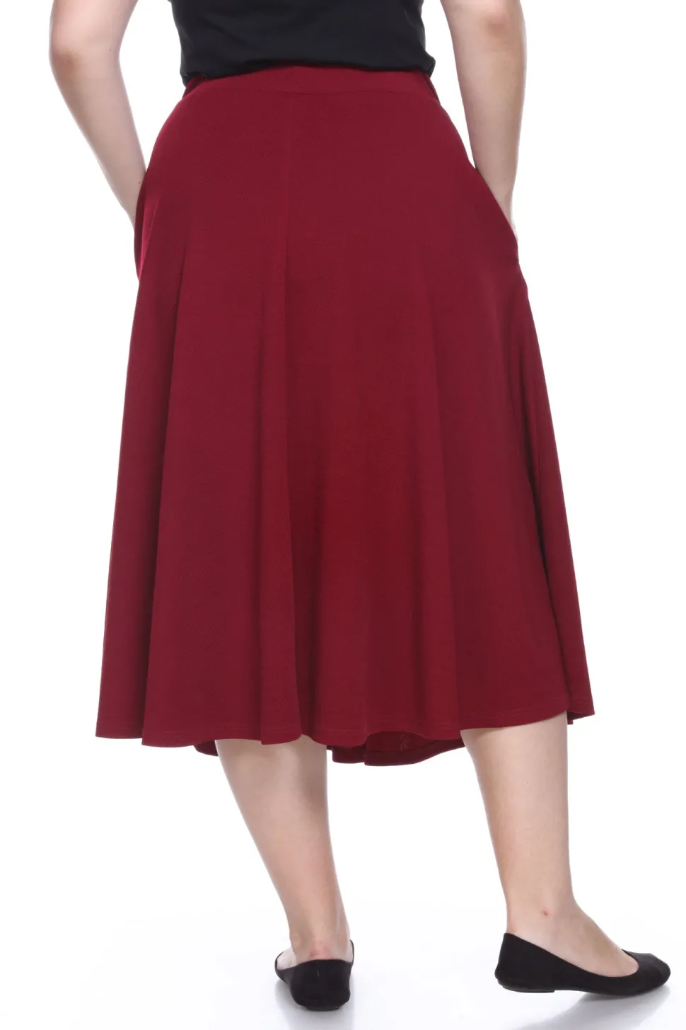 Tasmin Flare Midi Skirts - Plus