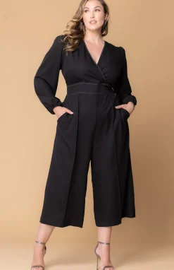 Tessa Cropped Wide-Leg Jumpsuit - Plus
