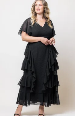 Tour de Flounce Chiffon Gown - Plus