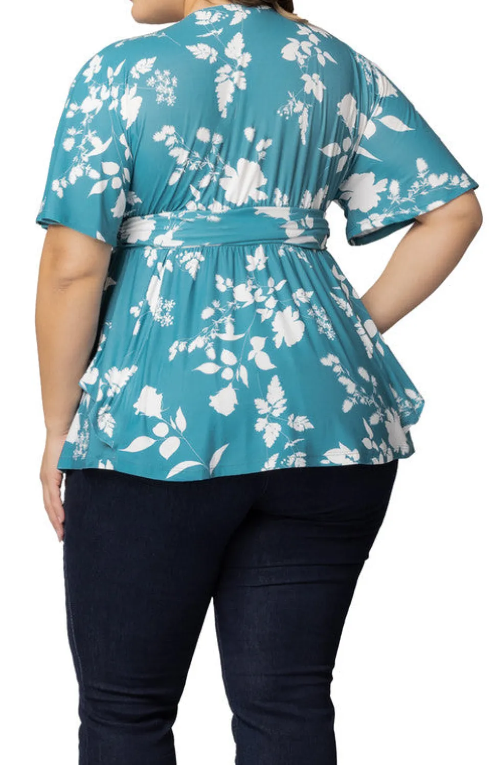 Turquoise Encore Print Top - Plus