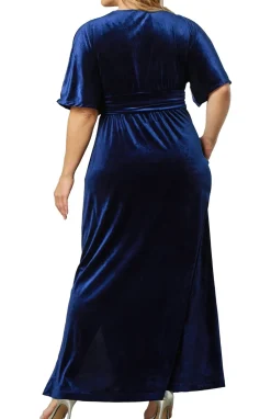 Verona Velvet Evening Gown - Plus