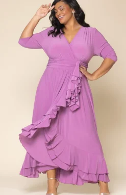 Veronica Ruffled Evening Gown - Plus