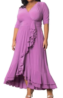 Veronica Ruffled Evening Gown - Plus
