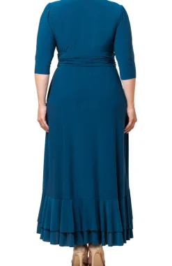 Veronica Ruffled Evening Gown - Plus