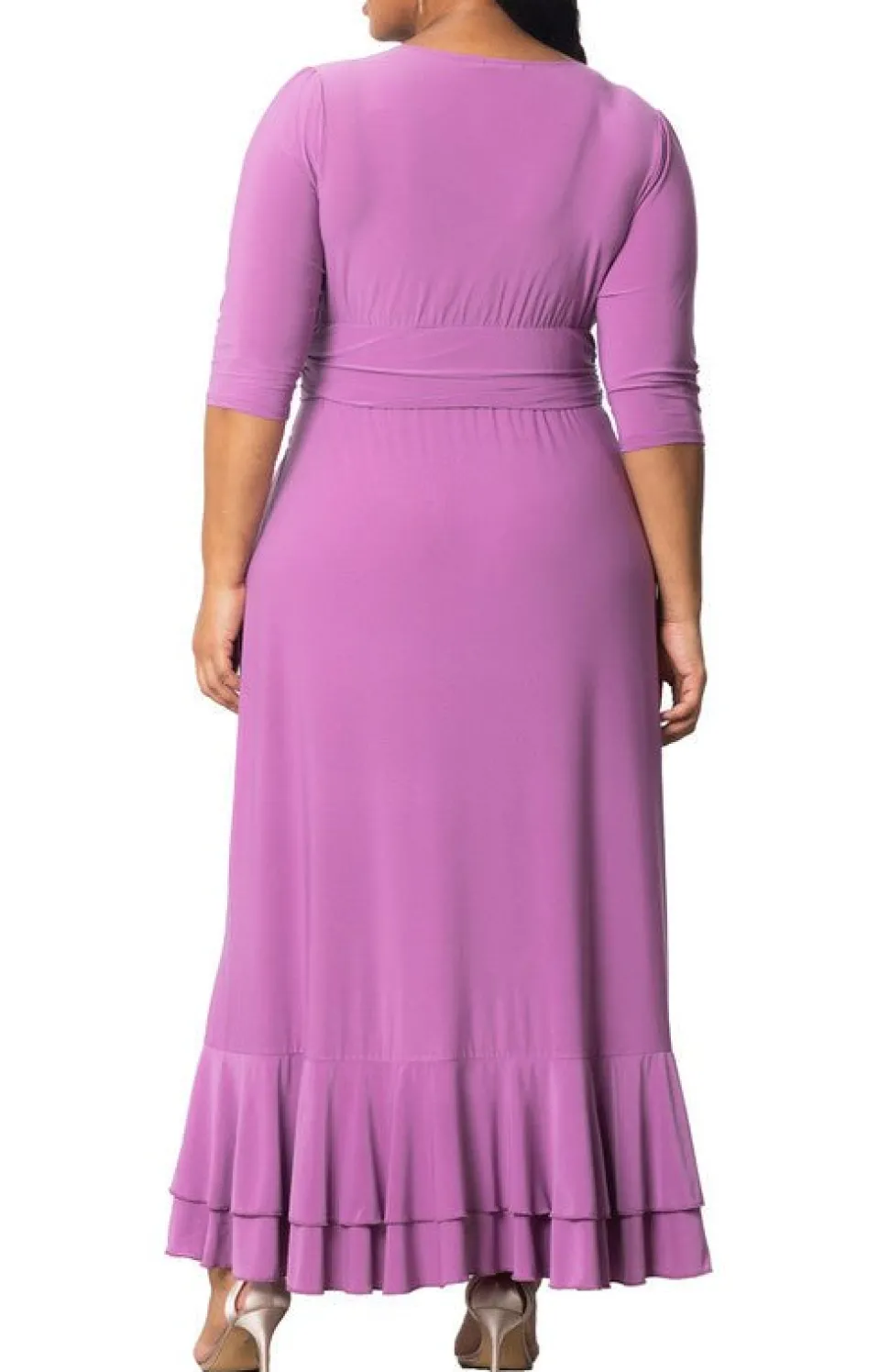 Veronica Ruffled Evening Gown - Plus