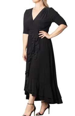 Veronica Ruffled Evening Gown - Plus