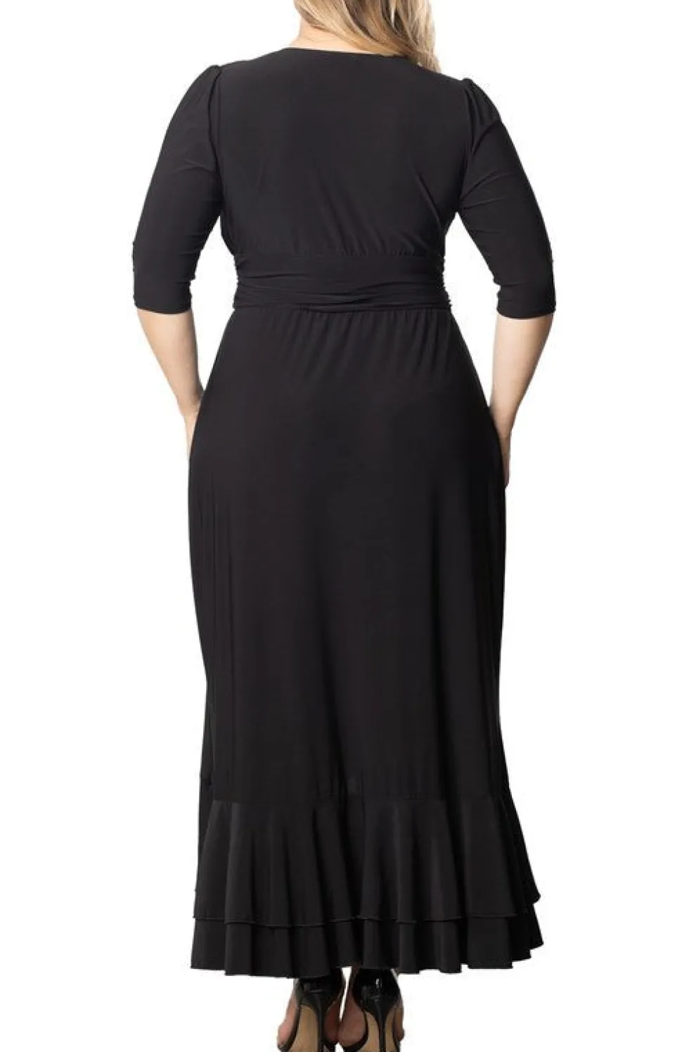Veronica Ruffled Evening Gown - Plus