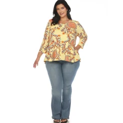 Vibrant Boho Swing Top - Plus