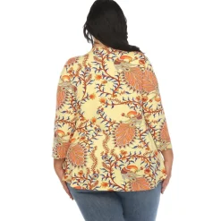 Vibrant Boho Swing Top - Plus