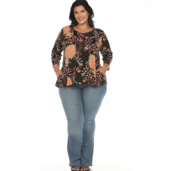 Vibrant Boho Swing Top - Plus