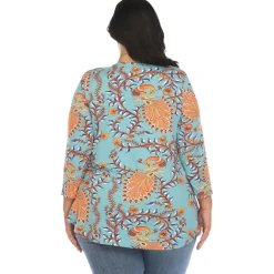 Vibrant Boho Swing Top - Plus