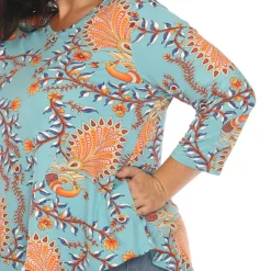 Vibrant Boho Swing Top - Plus