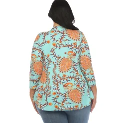 Vibrant Boho Swing Top - Plus