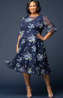 Wildflower Embroidered Dress - Plus